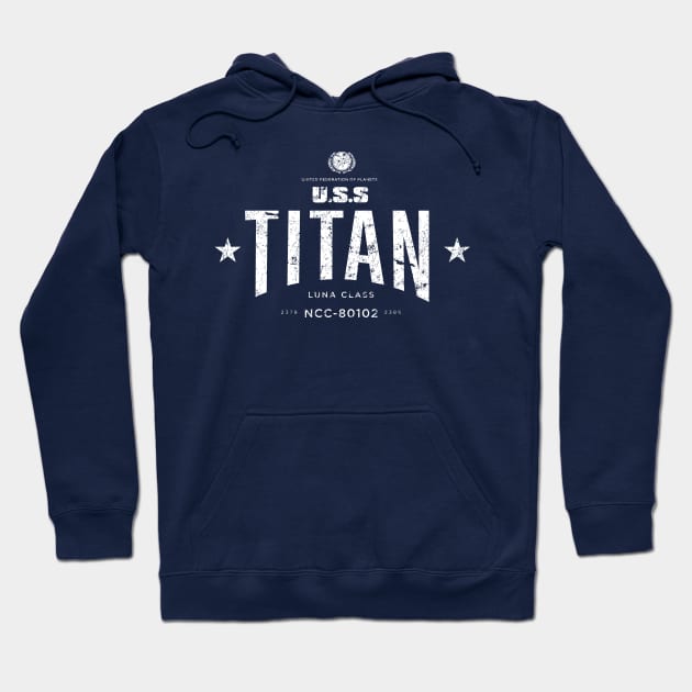 U.S.S. Titan Hoodie by MindsparkCreative